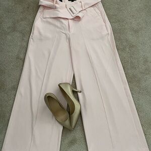 NWT. Banana Express Elegant Pink Wide-Leg Pants